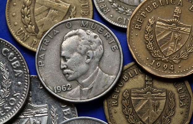 José Martí on the Cuban peso coin, “Fatherland or Death”