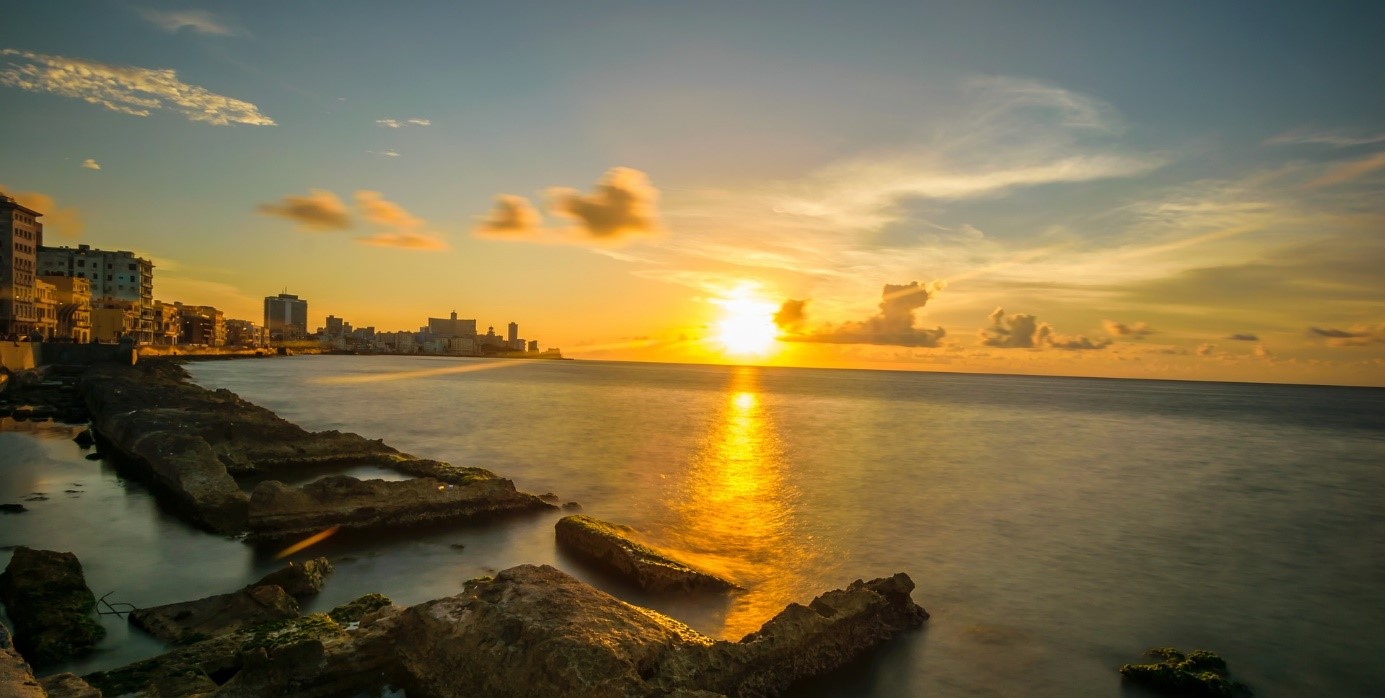 A sunset in Havana