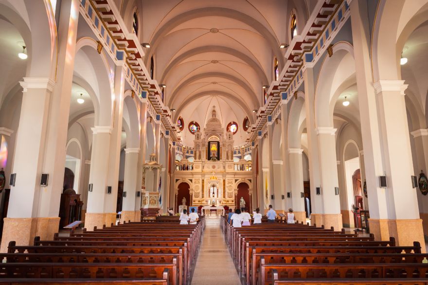 Interior of Basilica of El Cobre Santiago De Cuba